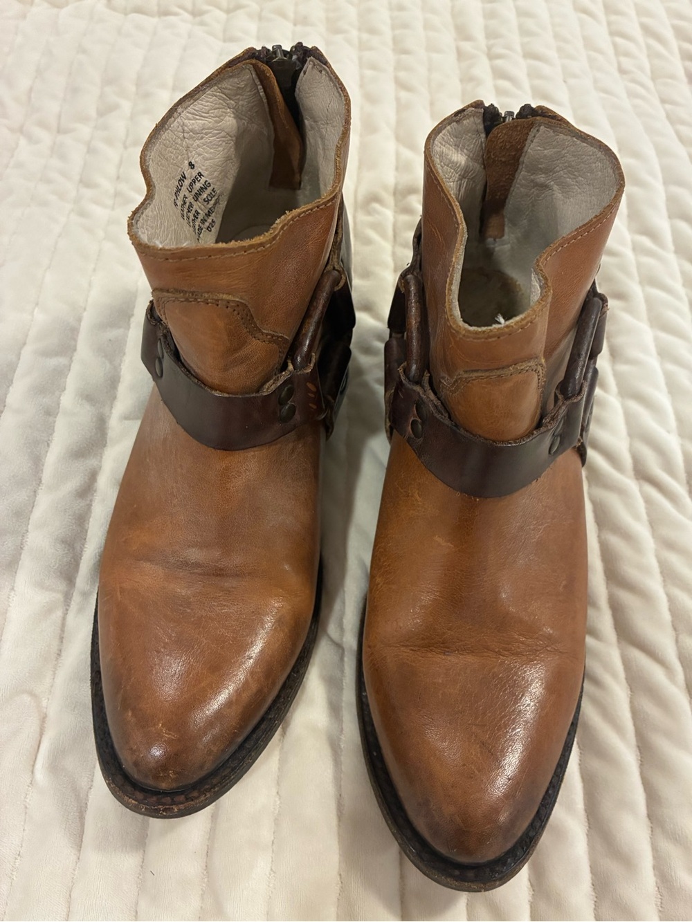 Freebird by Steven Phlow Brown Leather Women’s Ankle Boots Size 8